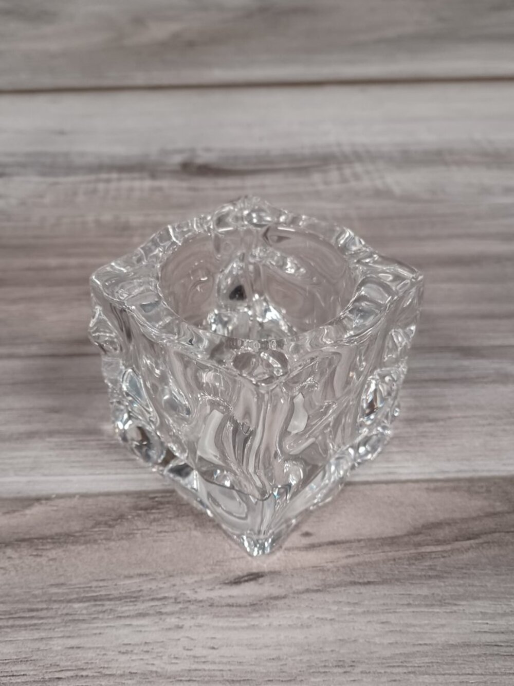 PartyLite Glacier Lights Votive Holder Pair P0279 Retired Clear Glass